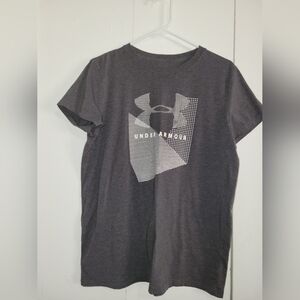 Under Armour Charcoal Graphic Logo Tee